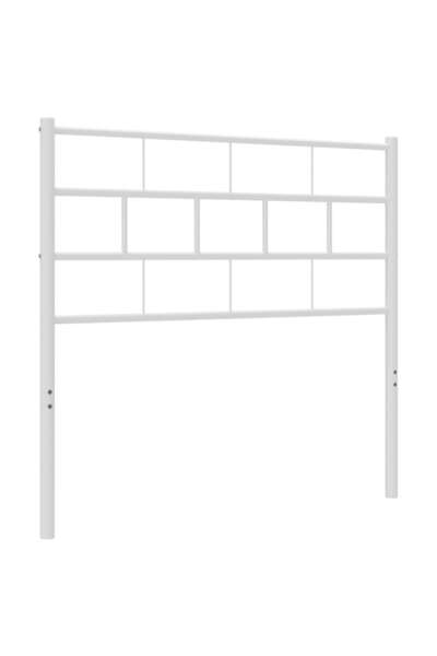 vidaxl Metal replacement headboard, white, 107 cm