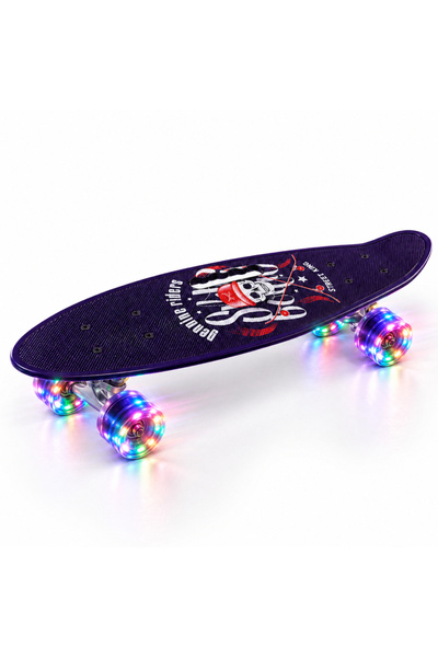 RCO Penny board with LED light-up silicone wheels – stable, lightweight and i...