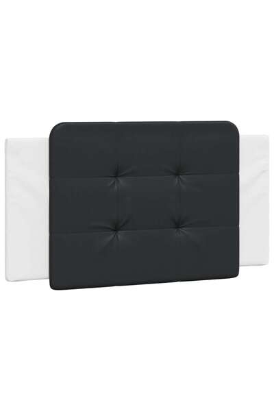 vidaxl Headboard Pillow , Zadar, black and white, 100cm, artificial Leather