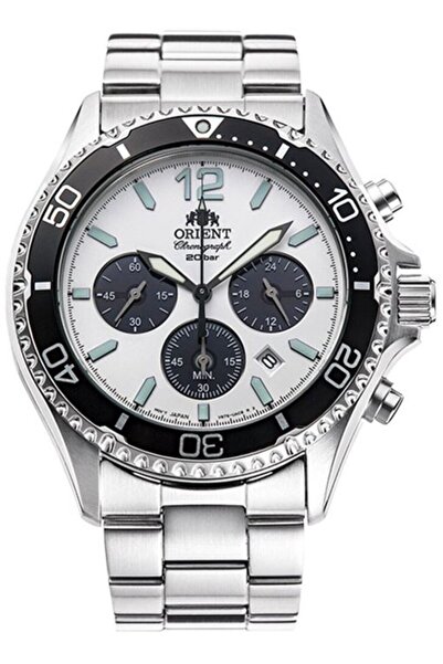 Orient RA-TX0201L10B ساعة يد رجالية تعمل بالطاقة الشمسية كرونوغراف