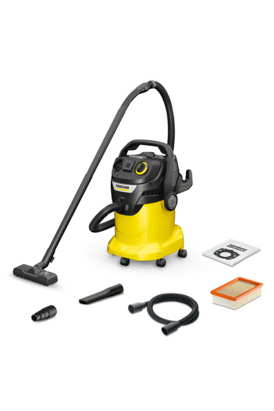 Karcher Vacuum cleaner KWD 6 P V-25/6/22, wet/dry, 75l/s, 1300W (Black/Yellow)