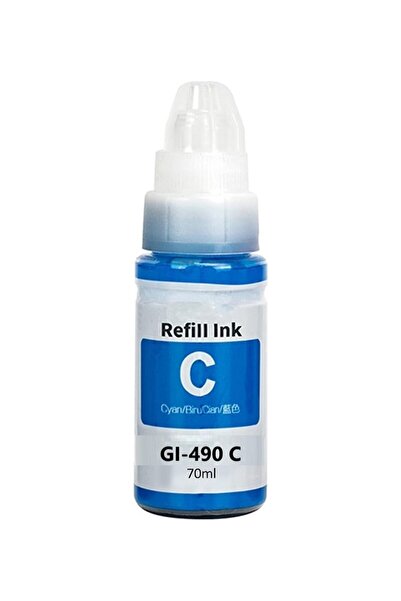 Genel Markalar Canon Pixma G3200, G3400, G3410, G3411, G3415, G3416 GI 490 Uyumlu 4 Renk Mürekkep Seti - Renkli