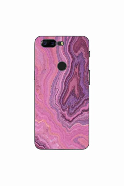 OEM Husa compatibila cu OnePlus 5T Silicon Gel Tpu Model Pink Quartz Marble