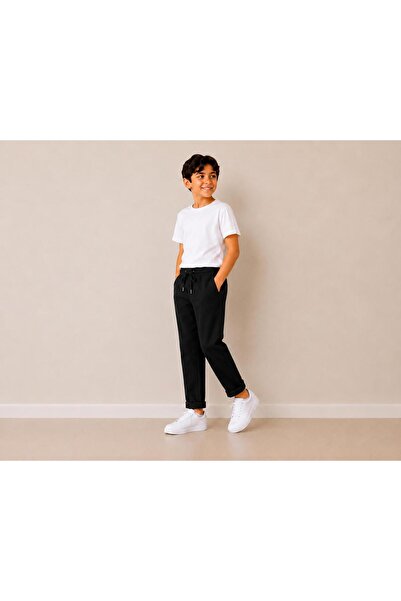 gold ılgaz tekstil ERKEK ÇOCUK BELİ KEMERLİ PİKE KUMAŞ DUBLE PAÇA JOGGER PANT...
