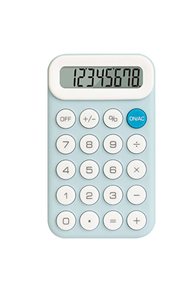 Deli Calculator de buzunar cu 8 cifre M10 Albastru Deli