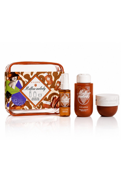 V.V LOVE V.V.LOVE Mellow Melody Set Cadou Femei cu Aromă de Caramel – Spray C...