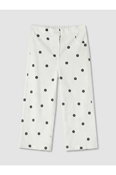 LC Waikiki Rmz Gi̇yi̇m Farkiyla Polka Dot Baby Girl Gabardine Pants
