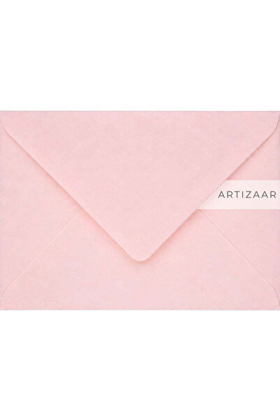 ARTIZAAR 50x Plicuri B6, 120g/mp, Roz, 125x175 mm, Clapă gumată, pentru invit...