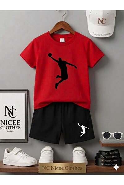 NC Nicee Clothes Tricou și pantaloni scurți de vară pentru copii, unisex (imp...
