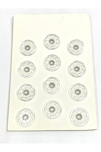Transparent Snap Fastener / Plastic Snap Fastener / Large Size / 2.1 cm