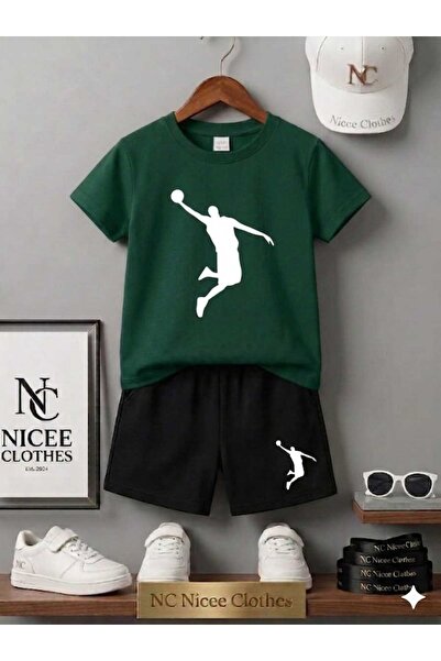 NC Nicee Clothes TRIUNGRĂ ȘI PANTALONI SCURȚI DE VARĂ PENTRU COPII UNISEX (IM...