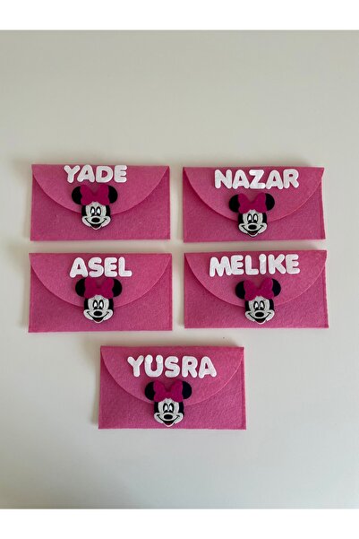KEÇEYE DAİR NE VARSA keçe kalemlık (minie mause ) figürlü