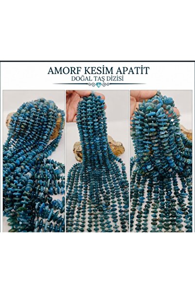 best bioenerji taş terapi Amorphous Cut Certified Apatite Natural Stone Strin...