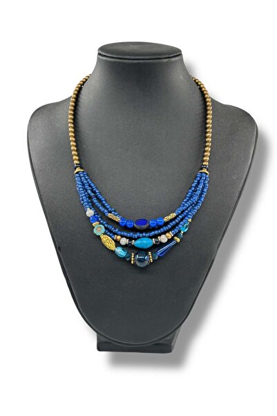 Bozhi Necklace Glass Beads Business Woman Style