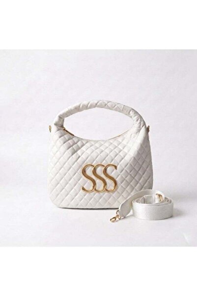 Generic Elegant Quilted Hobo Shoulder Bag with Gold Logo Detail & Adjustable ...