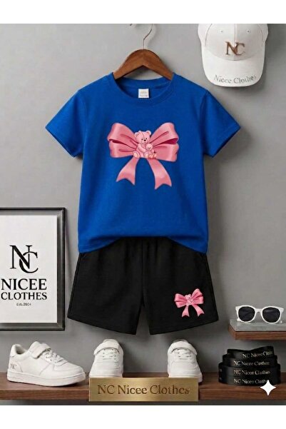 NC Nicee Clothes Tricou și pantaloni scurți de vară pentru copii, unisex (imp...