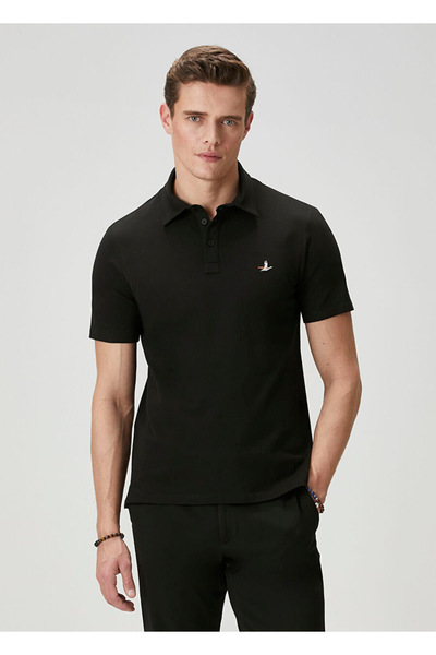 Beymen Collection Comfort Fit Siyah Polo Yaka T-shirt