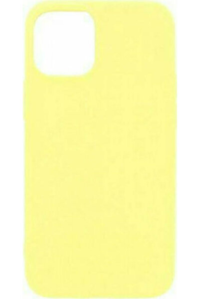 inos S-Cover Πίσω Θήκη Σιλικόνης Κίτρινο (iPhone 12 / 12 Pro)