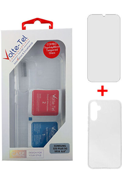 Other Volte-Tel Slimcolor Air Πίσω Κάλυμμα Σιλικόνης / Σετ Σκληρυμένου Γυαλιο...