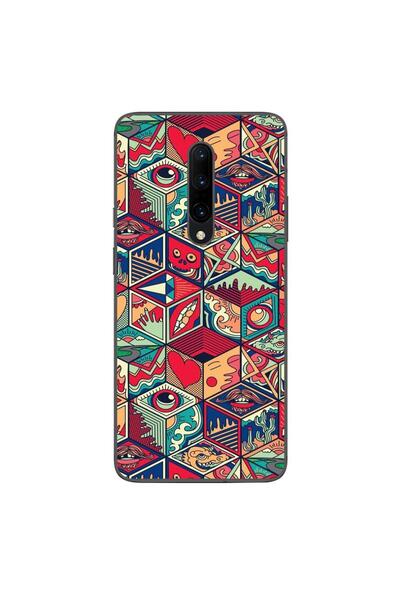 OEM Husa compatibila cu OnePlus 7 Pro Silicon Gel Tpu Model Pop Art Geometric