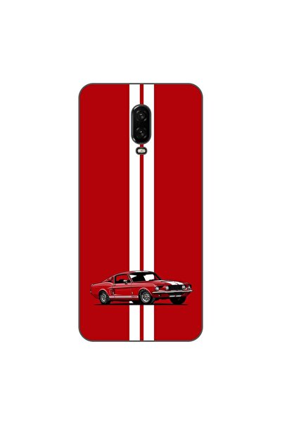 OEM Husa compatibila cu OnePlus 6T Silicon Gel Tpu Model Red Mustang