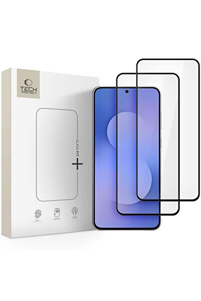 Tech-Protect Σκληρυμένο γυαλί Glass Fit+ 2-Pack Galaxy S25 Fe Black