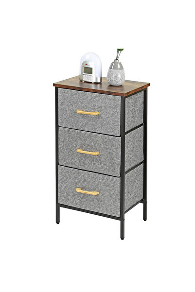FLYPRO Dresser with 3 Drawers, Storage Tower, Organizer Unit, Fabric Dresser ...