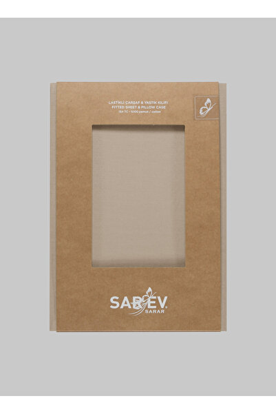 Sarev Bej Fitted Çarşaf NEWSLOWCITY120x200FITTEDSHEETBEJ