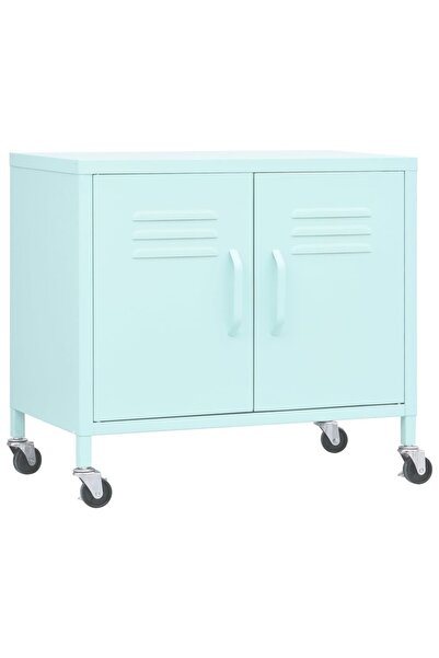 vidaxl Storage cabinet, mint green, 60x35x56 cm, steel