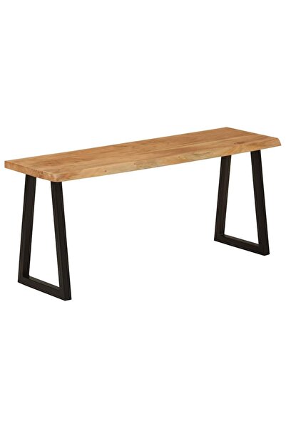 vidaxl Bancă cu margini naturale 105 cm, lemn masiv de acacia