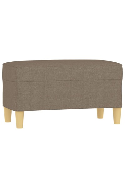 vidaxl Bancă, gri taupe, 70x35x41 cm, textil