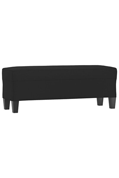 vidaxl Bancă, negru, 100x35x41 cm, microfibră