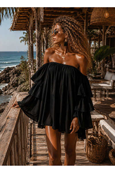 NA ADDESIGN Bohemian Casual Madonna Collar Dress 2 Color Options