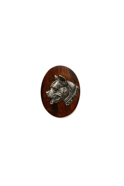 Art - Dog American Staffordshire Terrier, Amstaff I - Broșă pentru concurs ca...