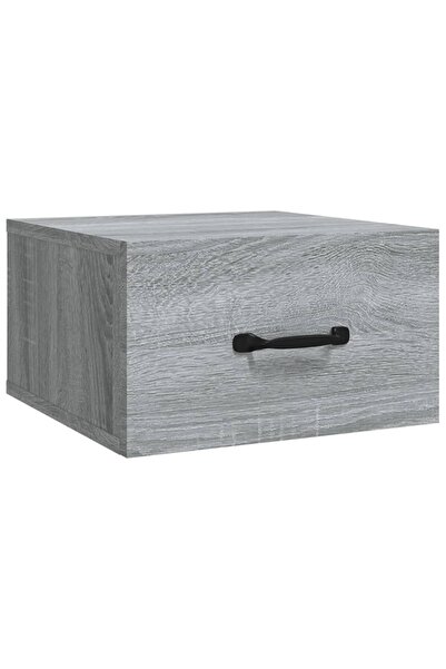 vidaxl Wall-mounted bedside table, sonoma grey, 35x35x20 cm