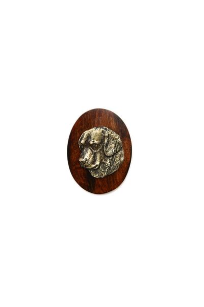 Art - Dog Golden Retriever - Broșă pentru concurs canin, agrafă pentru număru...