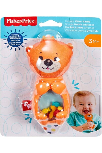mattel Fisher-Price Hungry Otter Rattle Ζωάκια Κουδουνίστρες - Βίδρα FXC21