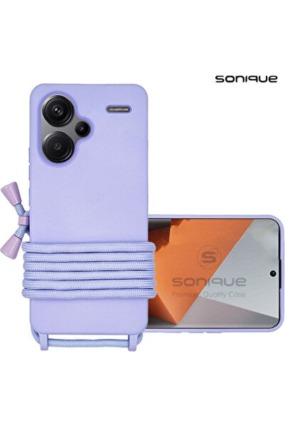 Other Sonique Back Cover Silicone 0.5mm with Strap Lilac (Redmi Note 13 Pro+)