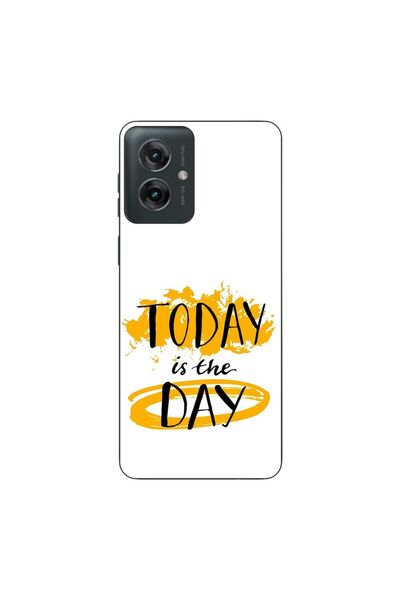 OEM Θήκη συμβατή με Motorola Moto G55, από σιλικόνη gel TPU, με σχέδιο/μήνυμα...