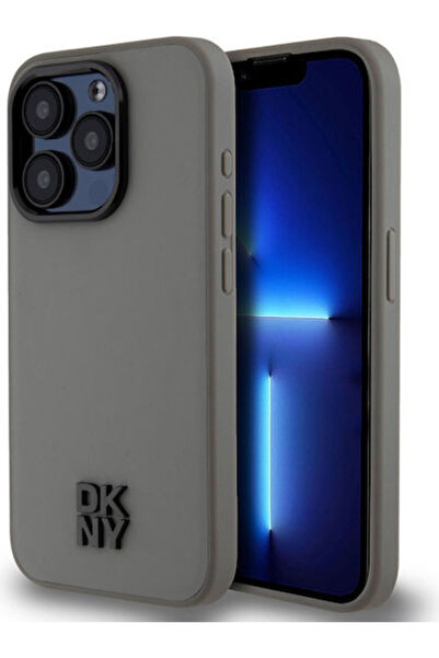 Dkny Λογότυπο Stack Πίσω Κάλυμμα Συνθετικό Δέρμα / Δέρμα Γκρι (iPhone 15 Pro)...