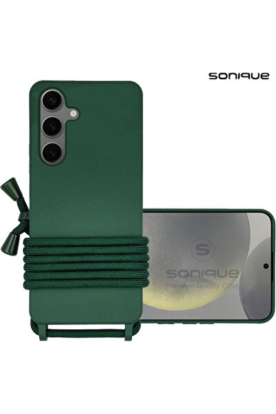 Other Sonique Πίσω Θήκη Σιλικόνης 0.5mm με Λουράκι Πράσινο (Galaxy S24+)