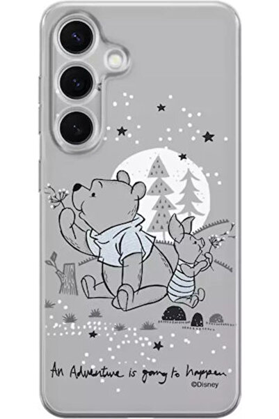 Disney Samsung Galaxy S24 Winnie Pooh Partial Print Transparent Case