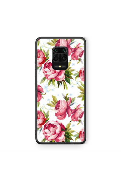 Other Xiaomi Redmi Note 9 Pro Roses and laves Black Glossy Θήκη