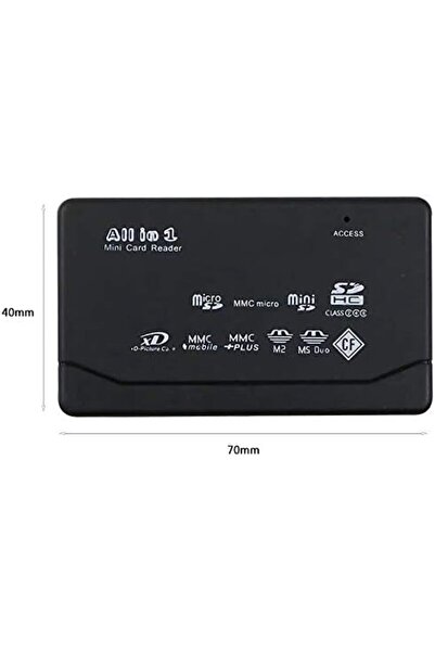 Yıldızan Tamgün 4296 USB Hub Micro Sd Xd Mmc Ms Cf Tf Mini M2 Combo Card Read...