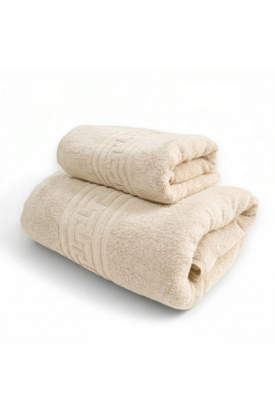 TextiLici Top Bottom Set of 2 Ultra Soft Towels – 100% Cotton, Double Thread,...