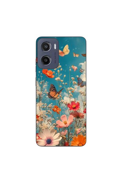 OEM Husa compatibila cu Motorola Moto G05 Silicon Gel Tpu Model Flori si Fluturi
