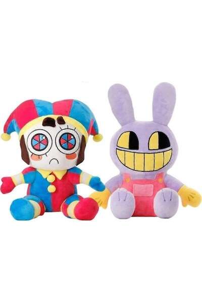 OEM Set de plușuri Digital Circus, Pomni și Jax, 2 piese, multicolor