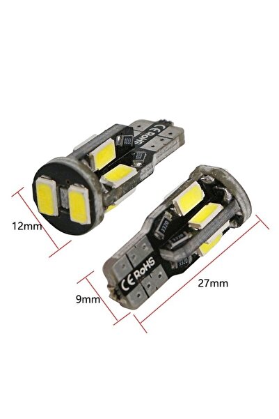 allled Set 2 becuri T10 w5w can bus