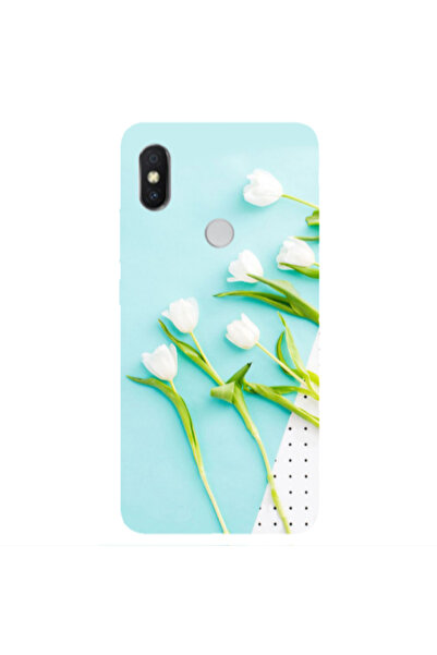 Other Xiaomi Redmi S2 White Tulips Transparent Silicone TPU Θήκη