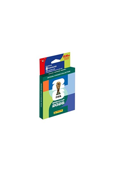 Panini Set Ecoblister cu 8 pachete de autocolante - FIFA World Cup 2026 Ofici...